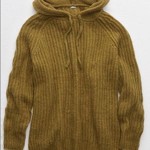 Aerie green knit oversized sweater